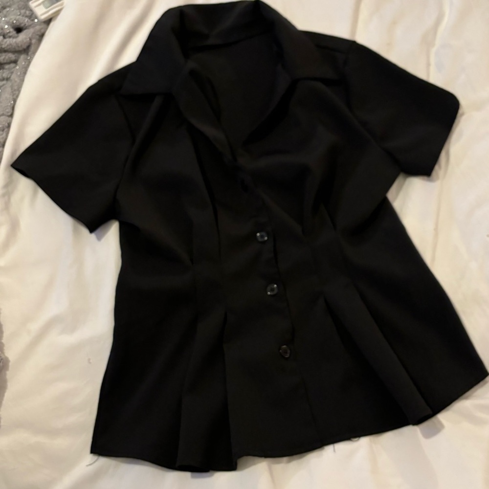 cute black work shirt